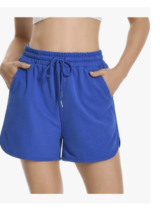 Wholesale Bangladesh Women's Sweat <b>Shorts</b> Curvy Hem Summer Cotton Lounge <b>Shorts</b> Drawstring Jersey Athletic Workout <b>Shorts</b> - Product Image 4