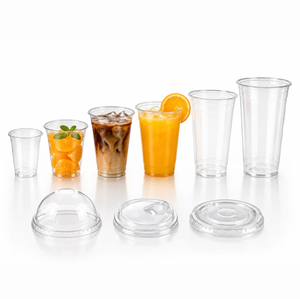 Tapas de Plástico PET PP Transparentes, Tipo Domo y Planas, para Vasos Desechables de 75mm, 85mm, 90mm, 93mm, 95mm, 98mm, 120mm, con Logotipo Personalizado - Product Image 1