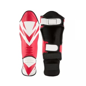 Profesión Custom Training Fitness Pu Material Protectores de piernas de alta densidad para boxeo Shin Guard - Product Image 1