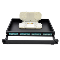 Cassette ODF de panneau de brassage optique haute densité 1U 96 fibres MPO MTP vers LC pour montage en rack avec matériau LSZH et prise en charge DDM
