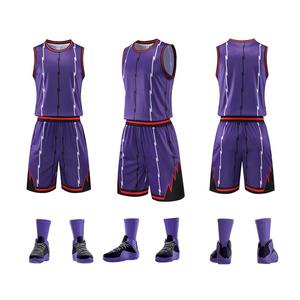 2024 conjunto de uniforme de baloncesto deportivo por sublimación personalizado de alta calidad Jersey estampado completo transpirable de talla grande pantalones cortos cómodos - Product Image 2