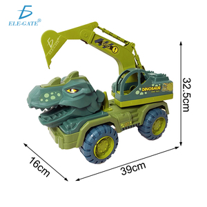 Escavatore Dinosauro Trasportatore in Plastica ABS, Camion Giocattolo a Frizione e Auto, Divertente Veicolo Escavatore Dinosauro - Product Image 1