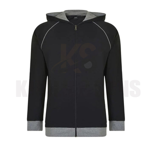 Sudadera con Capucha Bordada, Forro Polar Grueso, Transpirable, de Secado Rápido, con Cierre, al por Mayor, para Invierno, con Logotipo Personalizado, Fabricantes para Hombre - Product Image 1