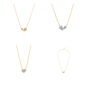 Collar de oro blanco de 10K con diamante cultivado en laboratorio de alta calidad de 1,25cts para mujer VS Clarity EF Cadena de cable de color para bodas y fiestas - Product Image 2