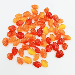Natural Carnelian <b>Leaf</b> Shape Hand Carved Gemstones Beads for <b>Jewelry</b> Making 5x6-7x10mm Fancy Carving <b>Leaf</b> Crystals Charms Bulk - Product Image 1
