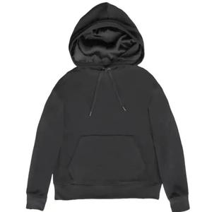 Sweat à capuche en molleton de coton gris prix de gros sweats à capuche thermiques avec logo personnalisé - Product Image 5