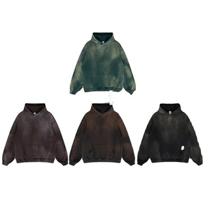 Sudaderas con capucha unisex vintage de algodón 100% de alta calidad lavado ácido logotipo personalizado - Product Image 1