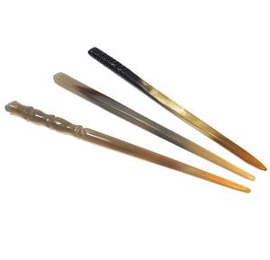 Palillo para el Cabello de Cuerno de Búfalo Natural de Primera Calidad, Pulido, Estilo Religioso, Decoración Ecológica para Días Festivos, Regalo a Precio Competitivo - Product Image 3