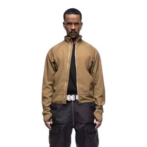 Men Spring Waterproof Lightweight Canvas Sheep Knitted <b>Techwear</b> Streetwear Multi-Pocket Zipper Sweatshirt Jumper Fashion - Product Image 1
