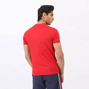 T-shirt unisexe personnalisé 100% en coton de qualité supérieure respirant à col rond et col montant pour l'impression de logo pour hommes - Product Image 3