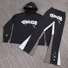 Conjunto Deportivo Personalizado de Felpa 100% Algodón, Grueso, Unisex, con Bordado Desgastado, Parches y Pedrería, Estilo Urbano - Product Image 5