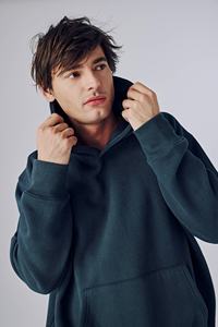 เสื้อฮู้ดโอเวอร์ไซส์ผ้าคอตตอน100% ปรับแต่งได้เสื้อสวมหัวไหล่มีลายพิมพ์โลโก้โอเวอร์ไซส์ฤดูหนาวของผู้ชาย - Product Image 4