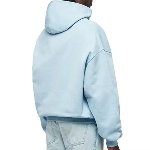 Sweat à capuche zippé surdimensionné en tricot personnalisé, poids lourd, streetwear d'hiver, 100% coton, respirant, écologique, de haute qualité, fermeture éclair vierge - Product Image 3