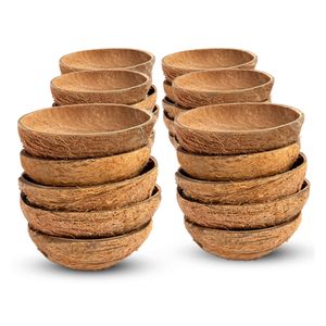 Cuencos Ovalados de Cáscara de Coco Cruda |   Tazón de Comedor Hecho a Mano Natural |   Vajilla Sostenible al por Mayor - Product Image 6