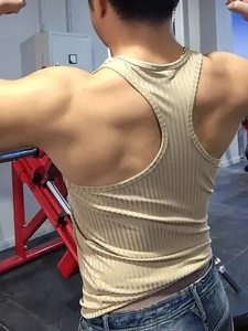 Camisetas sin mangas de gimnasio de entrenamiento de tela transpirable al por mayor, camisas sin mangas de ropa deportiva para hombres hechas a medida de la mejor calidad hechas en Pakistán - Product Image 2