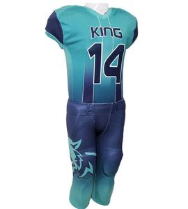 Conjuntos Deportivos de Fútbol Americano Personalizados por Sublimación, Unisex, de Algodón, Talla Grande XL, Transpirables, de Secado Rápido, con Estampado - Product Image 1