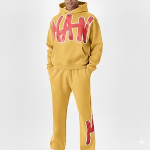 Ensemble de survêtement pour hommes, sweat-shirt à capuche et pantalon de jogging, pour l'entraînement, la salle de sport et l'extérieur - Product Image 1