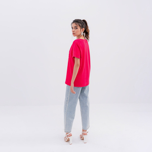 T-shirts imprimés personnalisés pour femmes 100% coton doux Style Sport ample de haute qualité en vrac approvisionnement en gros respirant - Product Image 6