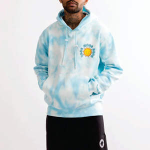 Sweat à capuche à manches longues personnalisé 100% coton pour hommes Hip Hop Western Cartoon imprimé mode sweat brodé pull à capuche - Product Image 1