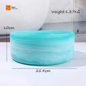 Bol à mélanger en résine tendance, finition de haute qualité, bol en résine pour mariage, restaurant, hôtel, bol à fruits en résine, bol de service en résine - Product Image 3