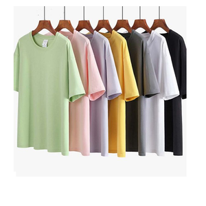 Camiseta de algodón 100% más vendida, camiseta lisa comprimida de verano de talla grande de gran tamaño, camiseta personalizada de impresión en línea de alta calidad - Product Image 4