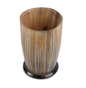Premium Top Selling Design <b>Beer</b> Drinking Buffalo Horn Glass Manufacturer <b>Table</b> Top Horn Glass Wholesale Exporter - Product Image 1