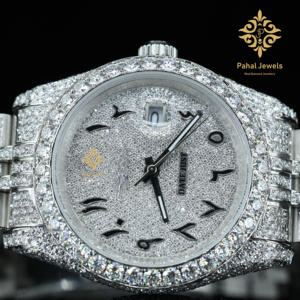 Reloj de Lujo Totalmente Automático con Diamantes Moissanite VVV, Mecanismo Visible con Estilo - Product Image 4