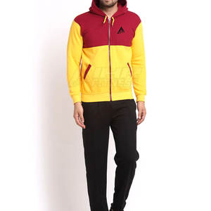 Chándal de lana de color sólido unisex XXL, sudaderas transpirables de algodón 100%, diseño personalizado, conjuntos de fitness de invierno para exteriores, MOQ bajo alto - Product Image 1