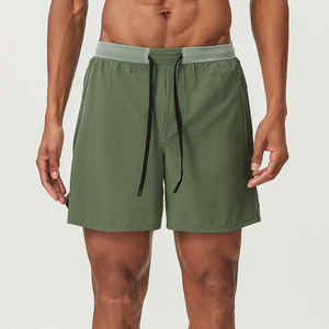 Pantalones cortos de algodón con cintura elástica para hombres OEM ODM suministro de fábrica Etiqueta Privada gimnasio moda al por mayor casual cómodo ropa de verano - Product Image 3