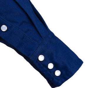 Camisa de seguridad de soldadura Camisa de trabajo de algodón resistente al fuego para hombres 100% algodón FR Camisa de soldadura - Product Image 4