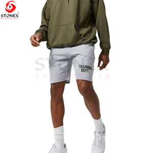 ชุดวอร์มเล่นกีฬาสำหรับผู้ชายชุดเล่นยิมชุดวอร์มแขนยาวระบายอากาศได้ดีพร้อมกางเกงขาสั้น - Product Image 2