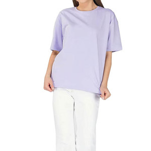 Camiseta Oversize de Algodón Lavado para Mujer, Estilo Urbano Holgado, Fabricante Mayorista OEM ODM - Product Image 1