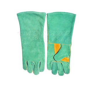 ถุงมือเชื่อมถุงมือหนังสำหรับงานเชื่อมแบบมืออาชีพ - Product Image 2