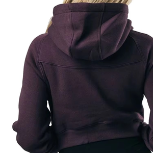 Sweat à capuche personnalisé pour femmes couleurs d'hiver veste tricotée brodée avec des techniques imprimées - Product Image 5