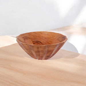 Bol à dattes de service pour fête en bois poli fait à la main de qualité supérieure, écologique, avec forme et taille personnalisées - Product Image 1