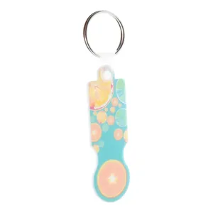Porte-clés ColoCart personnalisé avec jeton, gadgets promotionnels personnalisables - Product Image 3