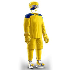 Wholesale Latest 100% Polyester Ice Hockey Uniform <b>Sets</b> Latest Style Adults Wear Ice Hockey Uniform - Product Image 2