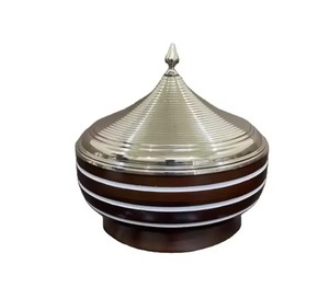 Cacerola de madera y metal de excelente calidad con tapa para bodas y fiestas de cumpleaños Nuevo diseño - Product Image 5