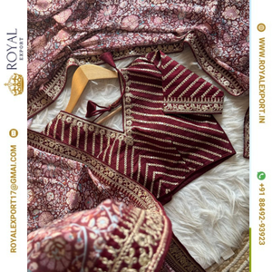 เสื้อเบลาส์ผ้าไหม banglori บางพิมพ์ลายดิจิทัลผ้าซาติน - Product Image 5