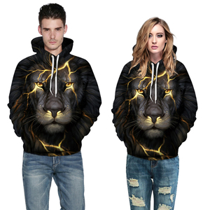 Conjunto de sudadera con capucha para hombre y mujer, ropa de invierno con estampado Digital 3D, jersey con bolsillo frontal, novedad de 2023 - Product Image 1