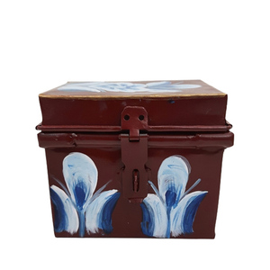 ชุดกล่องเหล็กทรงกลม2ชิ้นพร้อมฝาปิดไม้มะม่วงสีทองและสีดำกล่องขนาดเล็กที่กำหนดเองสำหรับห้องครัวและโต๊ะตกแต่งจำนวนมาก - Product Image 2