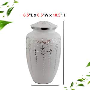 Urne funéraire en aluminium artisanale pour animaux de compagnie et cendres humaines urne commémorative pour adultes et animaux de compagnie urne funéraire de qualité supérieure. - Product Image 3