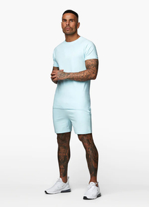 2025 nouveaux hommes 2 pièces T-Shirt à manches courtes et Shorts vêtements d'été T-shirt imprimé personnalisé et ensemble court pour hommes logo personnalisé - Product Image 4