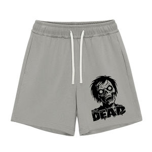 กางเกงขาสั้นสีดำสำหรับผู้ชายผ้าคอตตอนซักแบบสบายๆผ้าปะติดพลอยเทียมลายทนทานเสื้อผ้ากลางแจ้ง - Product Image 3