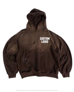 Sudadera con capucha Vintage de lavado ácido personalizado de nuevo diseño, ropa de calle, Sudadera con capucha de gran tamaño con estampado de tinta, 100% algodón, 420 GSM, sudadera con capucha para hombre de peso pesado - Product Image 1