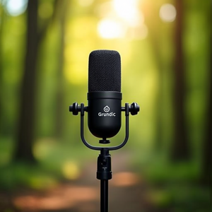 Grundig 800FX GGP6500 <b>Microphone</b> with Stand Black - Product Image 3