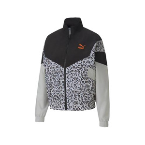 Chaquetas Deportivas Tejidas Puma Tfs Animal para Mujer, Color: Negro/Leopardo, 100% Auténticas - Product Image 1
