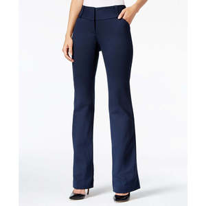 Pantaloni Cargo Alfani da Donna Blu Navy a Gamba Larga, Taglia 0, Anti-Piega e Traspiranti, Stile Hip Hop - Product Image 1
