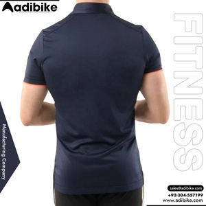 Polo chemise Sublimation imprimé meilleure vente chemises demi manches sur mesure hommes gym Fitness hauts 2025 haute qualité - Product Image 3