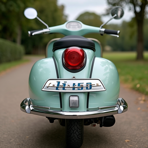 Emblema Trasero para Lambretta LI S3 'LI150', Accesorio Cromado para Motocicleta - Product Image 3